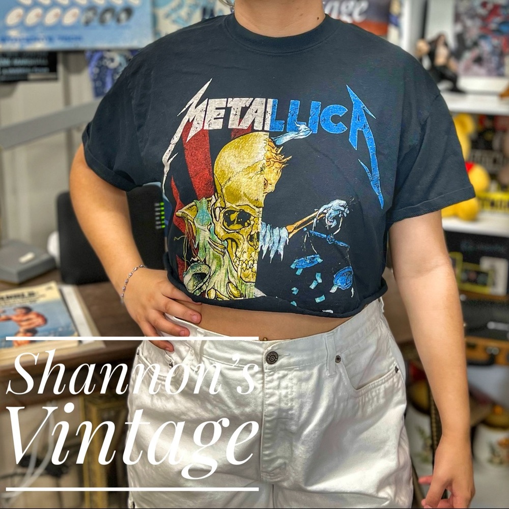 Metallica large cropped tee A14